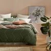 Fabric Fantastic Super King Size Tufted Boho Wave Jacquard Quilt/Doona/Duvet Cover Set