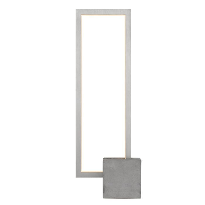 Telbix Modric Modern Table Desk Lamp Light Concrete Aluminium Grey Anodised