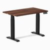 Desky Dual Mini Hardwood Sit Stand Desk Matte Black Frame 100cm