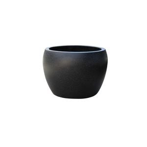 Northcote Pottery 42 x 30 x 42cm Black Precinct Lite Moon Garden Pot