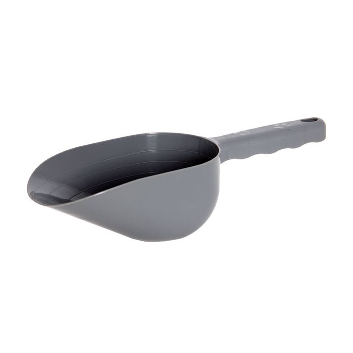 Happy Tails 1.5 Cup Grey Plastic Pet Food Scoop