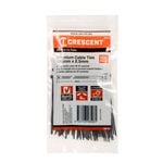 Crescent 100mm x 2.5mm Black Cable Ties - 100 Pack