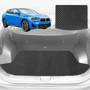 6D Diamond Car Boot Mat for BMW X2 (F39)2017-Current-Cargo Mat-Black-Outback GT