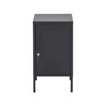 ArtissIn Bedside Table Metal Locker Filling Cabinet - MINI Black