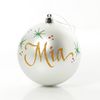 P&P Silver Personalised Shatterproof Bauble 8cm Acrylic Christmas Tree