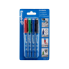 Empire Coloured Fine Tip Worksite Markers - 4 Pack