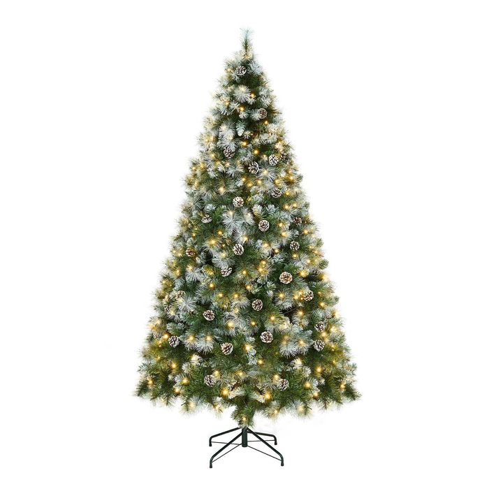 Tinseltown LED Christmas Tree 1.8M 6FT Pre-lit Light 8 Flash Modes Pine Cones
