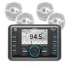 Dual Mmc36bt Marine Stereo & 4 Speaker Package
