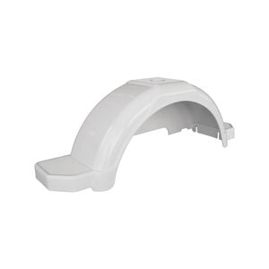 Sunrise Single Guard Plastic With Steps And Cover Suit 10" Wheels - White - Sgp10w