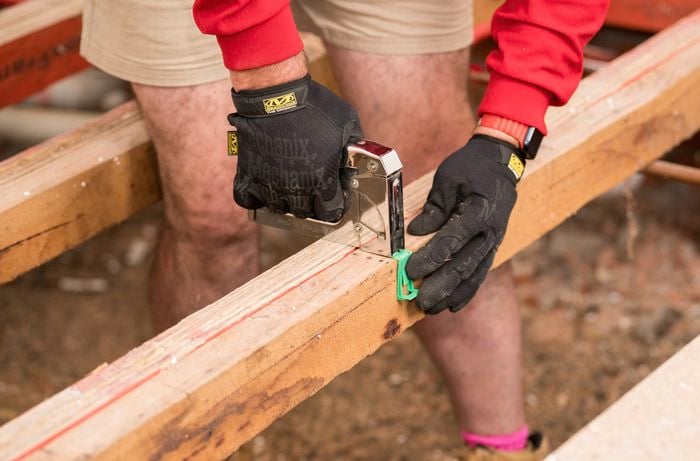 Install saddles between the joists