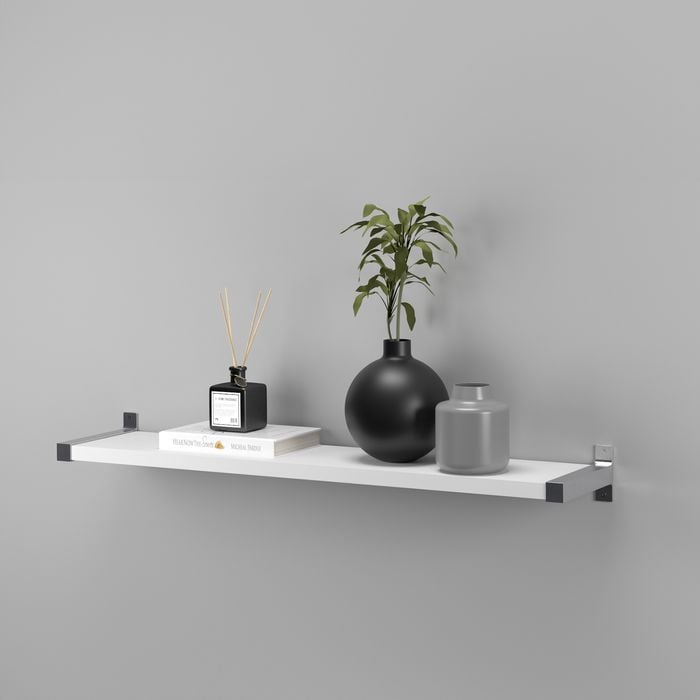 Flexi Storage Home Solutions 1200 x 16 x 300mm White Matte Shelf
