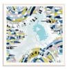 Artist Lane "Brighton Spirit  " by Ani Ipradjian - 102x102cm White Framed Print
