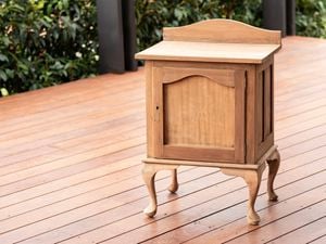 A fully sanded side table