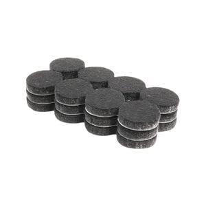 Surface Gard 19mm Black Round Felt - 24 Pack