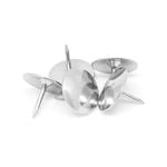 Pinnacle Nickel Plated Pan Head Upholstery Nails - 50 Pack