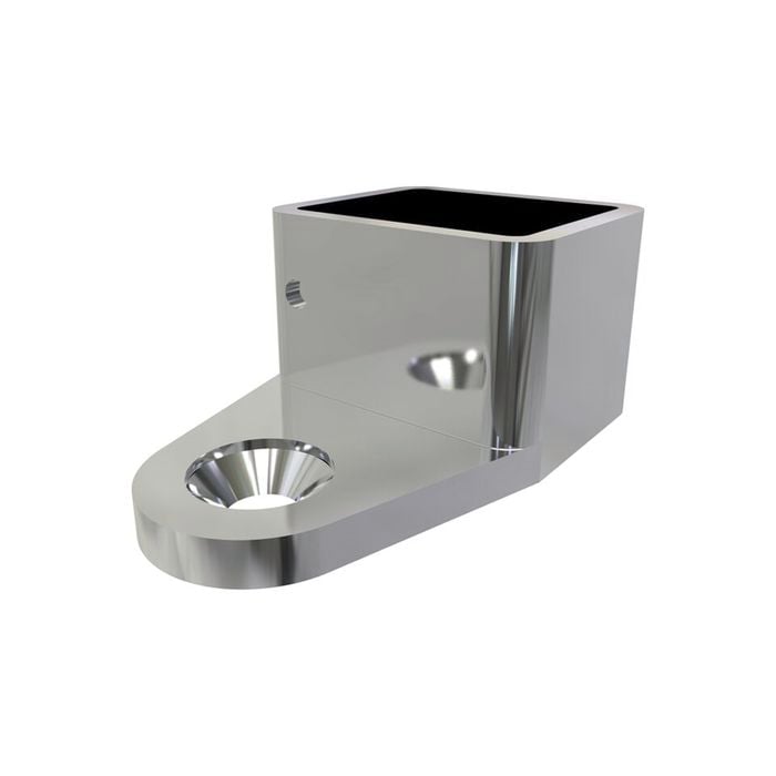 ProtectorAl Mirror Polish Stainless Steel Friction Fit Handrail Wall Bracket