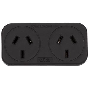 Click Right And Left Hand Double Adaptor - Twin Pack