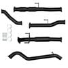 Ignite Exhausts Turbo Back For Toyota Hilux 3l D4d 3" Cat & Hotdog Black Aluminised Steel