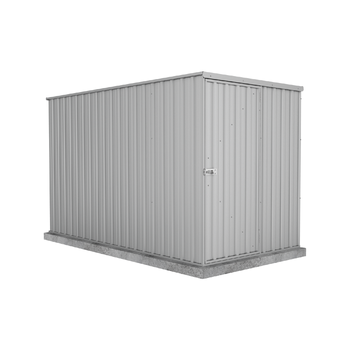 Absco Sheds 1.52 x 3.00 x 1.80m Zincalume Basic Single Door Garden Shed