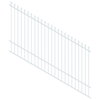 ProtectorAl 1201-2400W x 1500H Pearl White Spear Top Pool Fence Panel Raked 16-30º