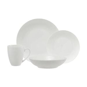 16pc Maxwell & Williams White Basics Fitzrovia Coupe Porcelain Dinner Set