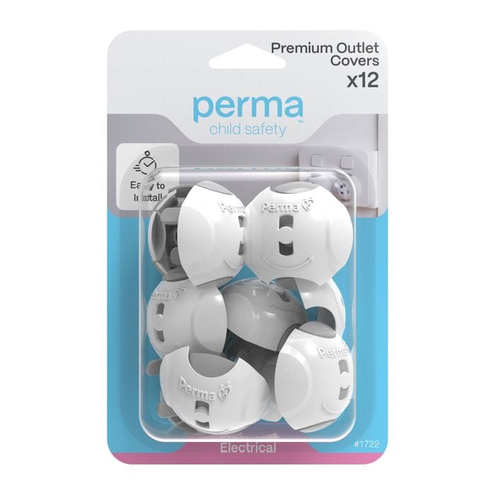 Perma Child Safety Premium Outlet Covers – 12 Pack