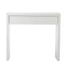 Oikiture Console Table Wood with Drawer White