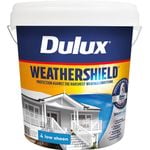 Dulux 10L Vivid White Low Sheen Weathershield Exterior Paint