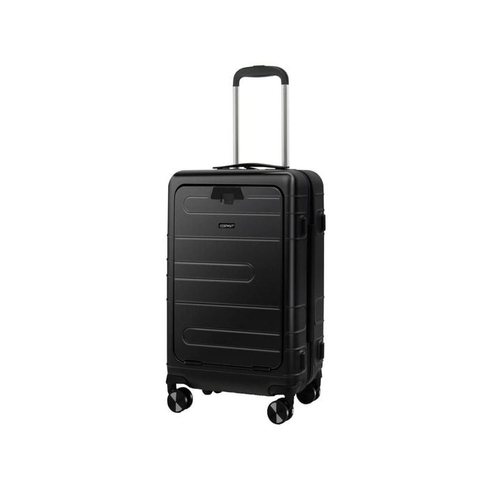 Costway Luggage Trolley Hard Suitcase w Double TSA Lock Black Bunnings Australia