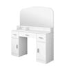 Luxsuite Dressing Table Vanity Mirror Dresser Makeup Desk Drawers