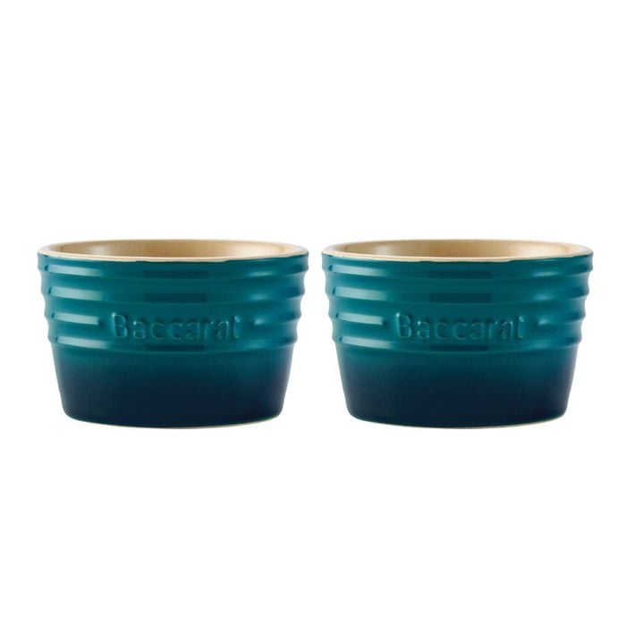 Baccarat Le Connoisseur Set Of 2 Stoneware Ramekin 9cm - Lagoon