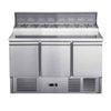 FED-X Three Door Salad Prep Fridge 