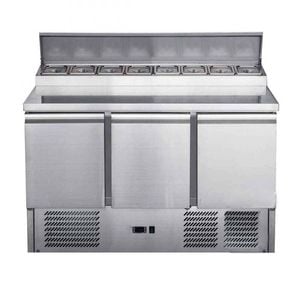 FED-X Three Door Salad Prep Fridge 