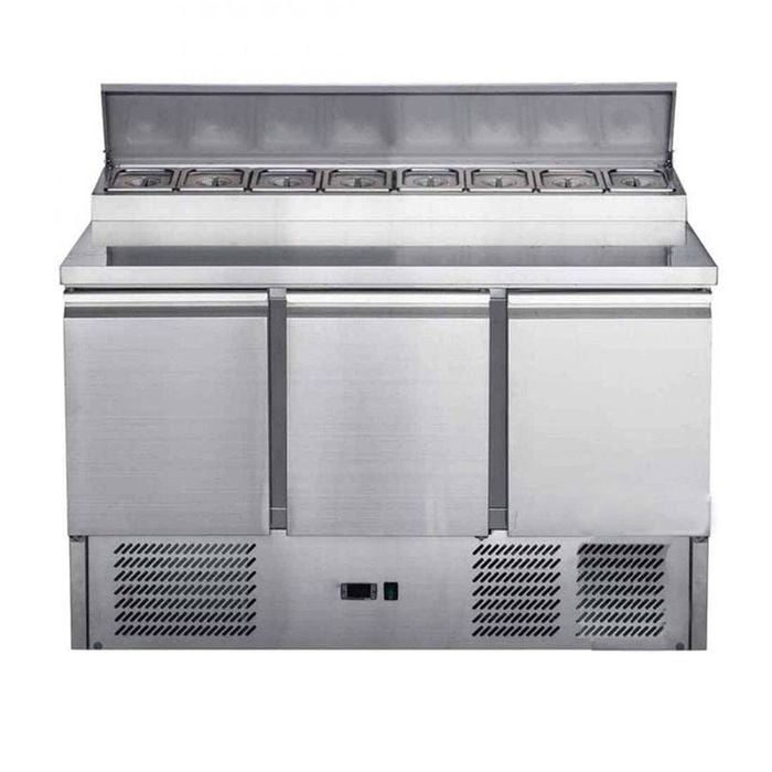 FED-X Three Door Salad Prep Fridge 