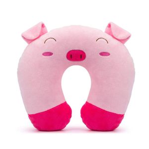 Catzon Animal Travel Pillow for Kids Soft Neck Head-Pig