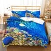 3D Coral Fish Quilt Cover Set Bedding Set Duvet Cover Pillowcases SF65