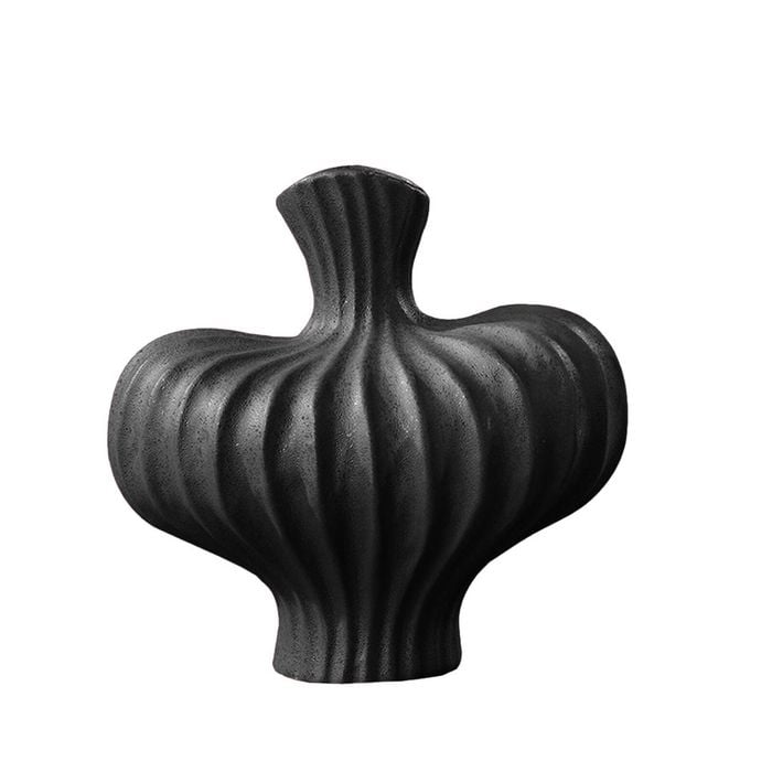 SOGA 25x24cm Matte Black Vase