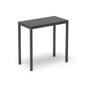 Halki Outdoor High Bar Table - Small - Matt Charcoal