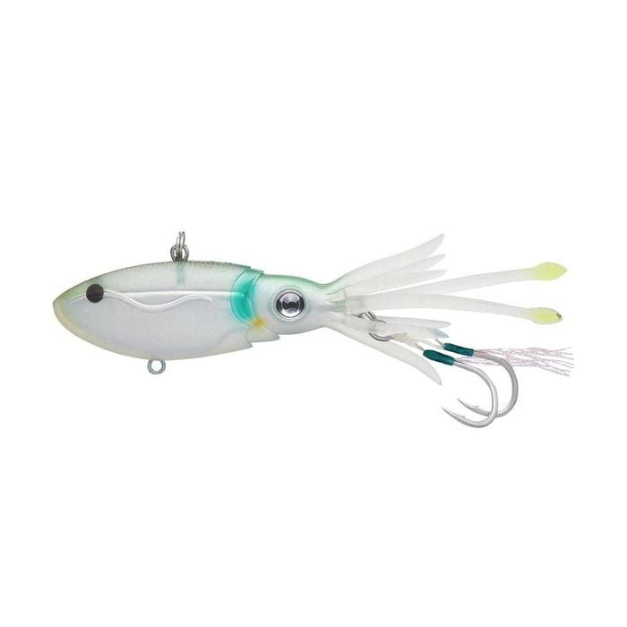 Nomad Design Squidtrex 150mm Soft Vibe Plastic Fishing Lure Holo Ghost Shad