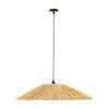 Lexi Lighting Lucia Raffia Pendant Light Large Cream Metal Shade