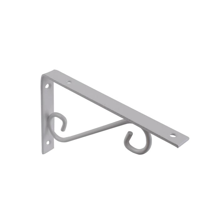 Carinya 200 x 125mm White Scroll Stayed Bracket