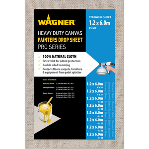 Wagner 1.22 x 6.08m Heavy Duty Canvas Drop Sheet