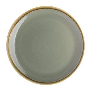 Olympia Kiln Round Coupe Plate Porcelain Moss 230mm 6 Pack