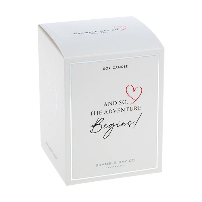 Bramble Bay Adventure Vanilla & Orange Blossom Occasion Glass Soy Candle 300g