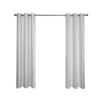 Windoware 120 x 223cm White Barcelona Blockout Eyelet Curtain - 1 Pack - 120 x 230cm