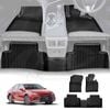 3D Floor Mats for Toyota Camry 2017-2024 Heavy Duty All Weather Car Mats Carpet Liner Set