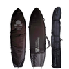 Summer Vibes Premium Wheely Travel Cover 3-4 Surfboard Boardbag - Black, 7.3