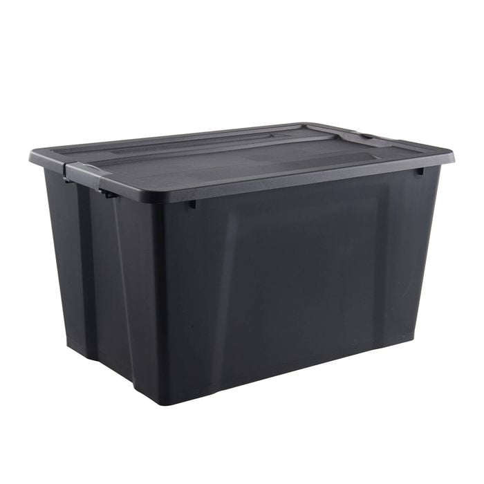 All Set 50L Black Storage Container Without Wheels