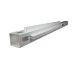 Think Fencing 127mm White PVC Corner Post for 2340 x 1800mm Mystique Fence Panel