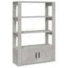 vidaXL Sideboard Concrete Grey Engineered Wood Buffet Cabinet Cupboard Storage